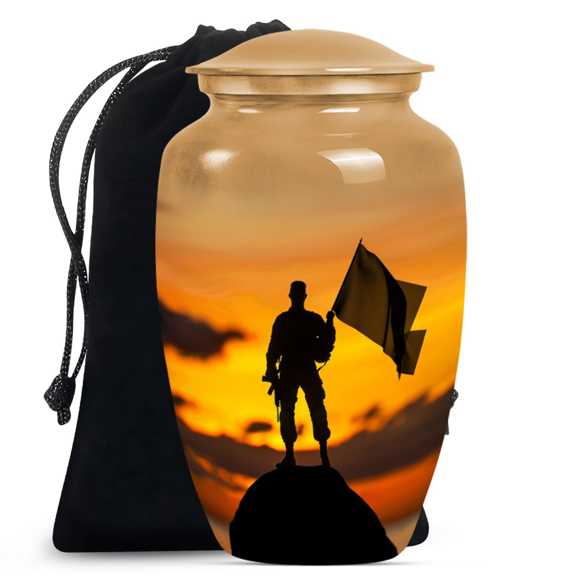 10 Inch military urn