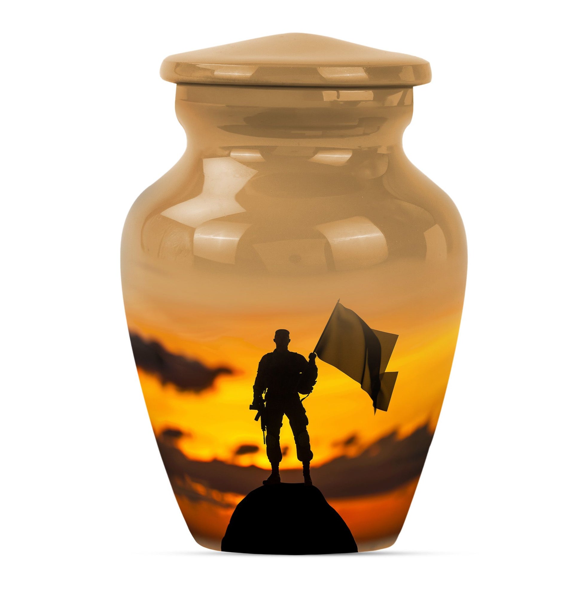 10 Inch military urn