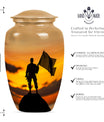 10 Inch military urn