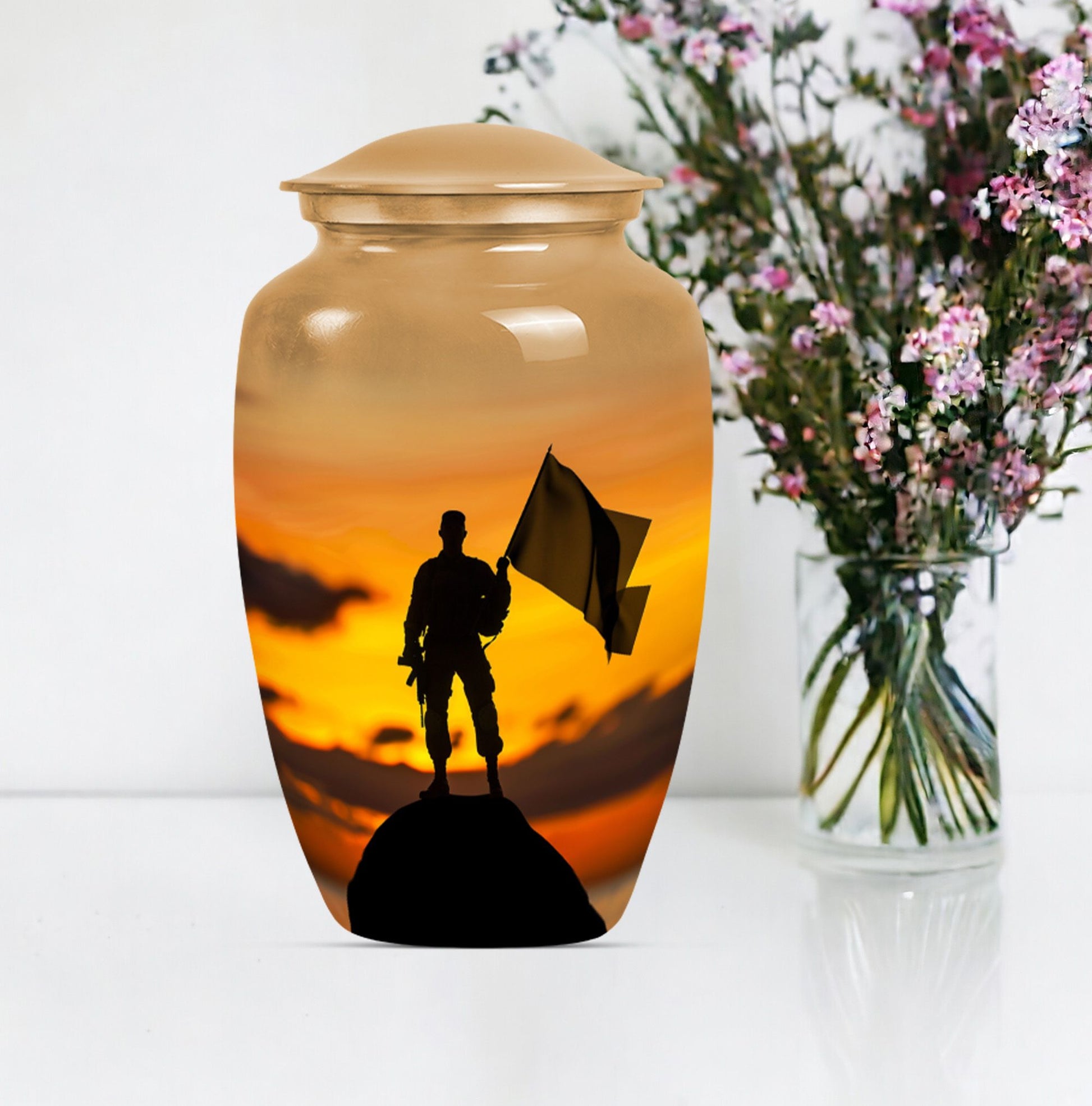 10 Inch military urn