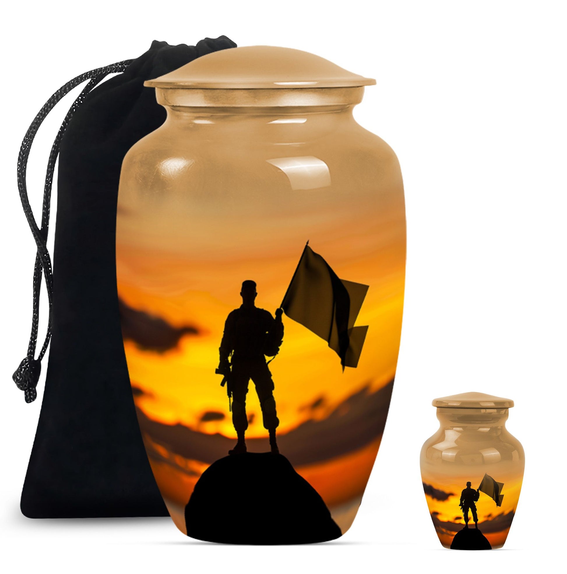 10 Inch military urn