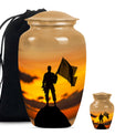 10 Inch military urn