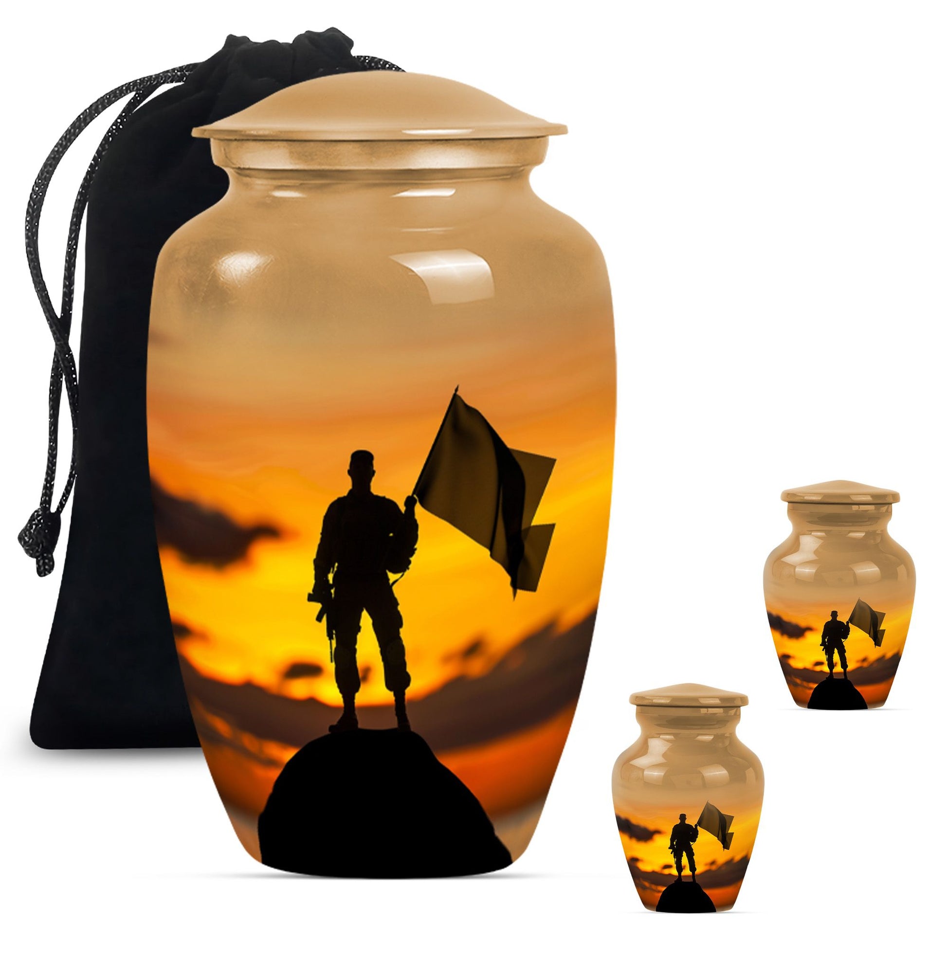 10 Inch military urn