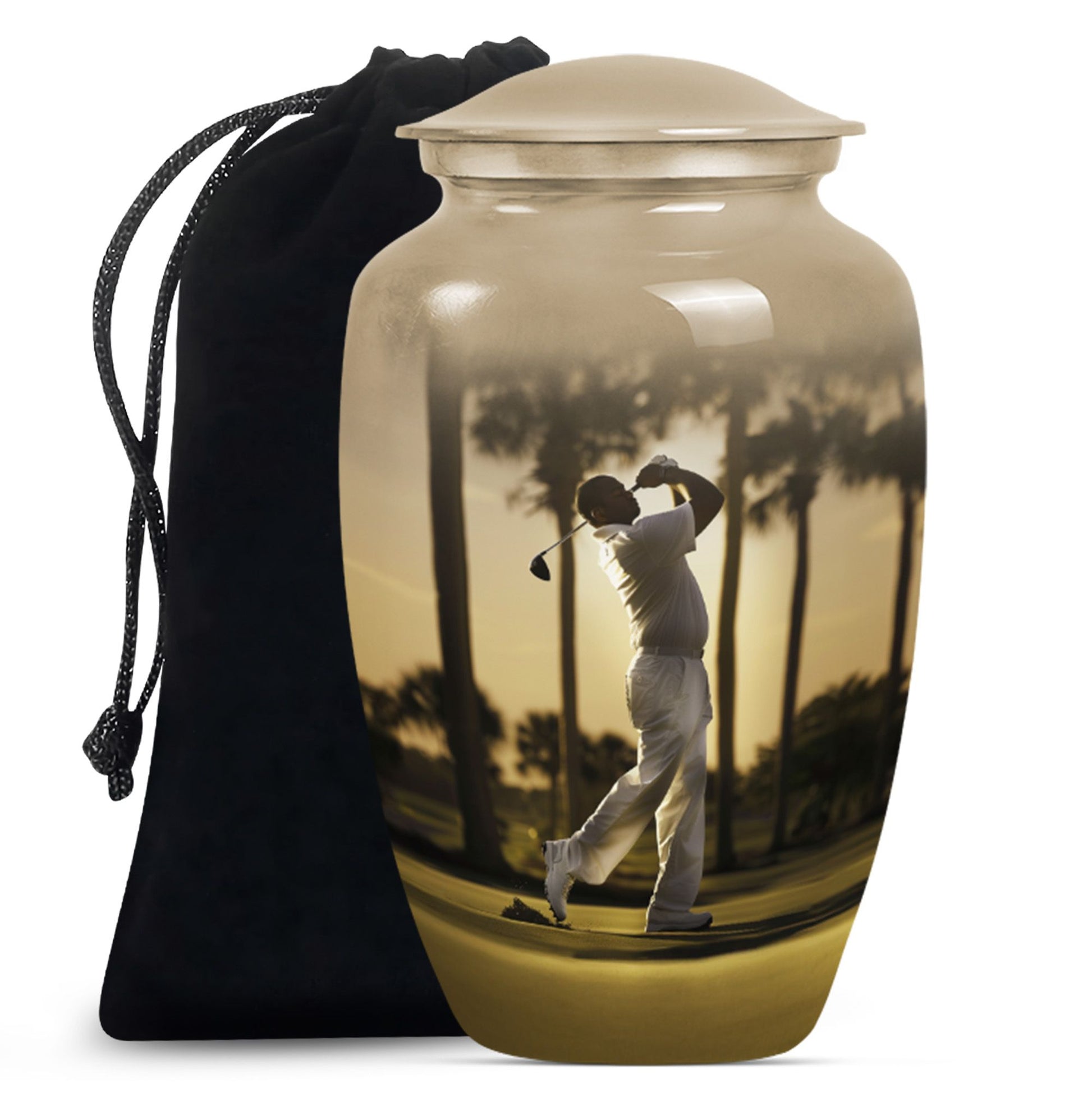 10 inch Classic Abstract Memorial Funeral urn.