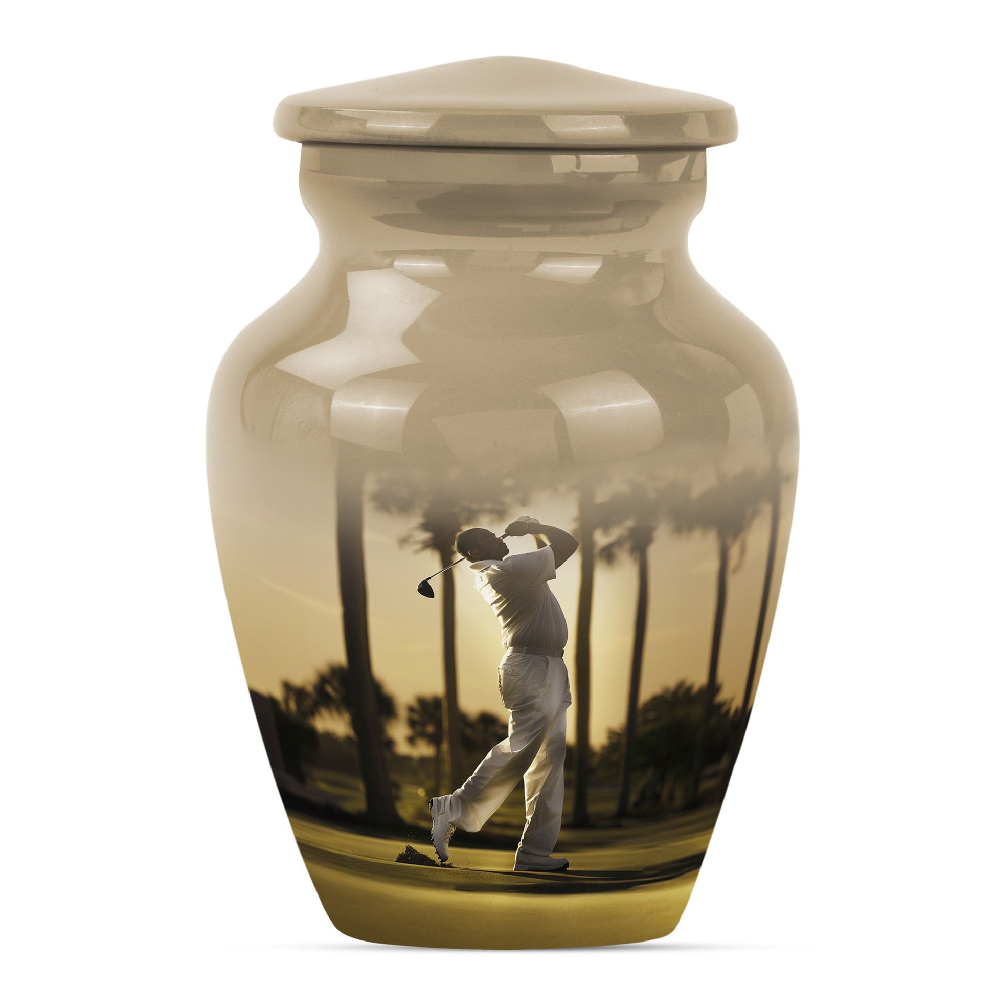 10 inch Classic Abstract Memorial Funeral urn.