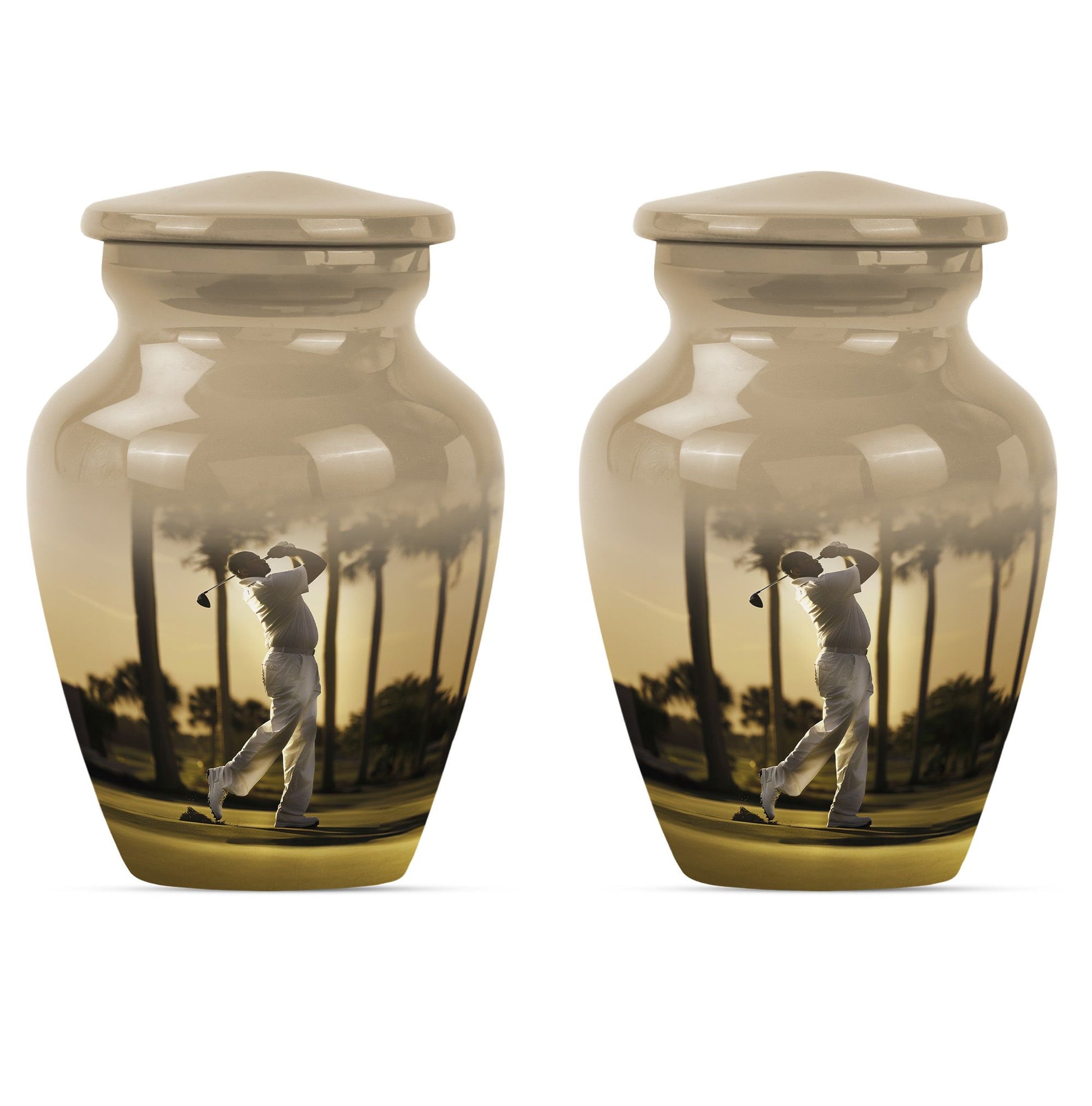 10 inch Classic Abstract Memorial Funeral urn.