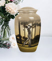 10 inch Classic Abstract Memorial Funeral urn.