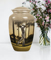 10 inch Classic Abstract Memorial Funeral urn.