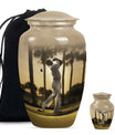 10 inch Classic Abstract Memorial Funeral urn.