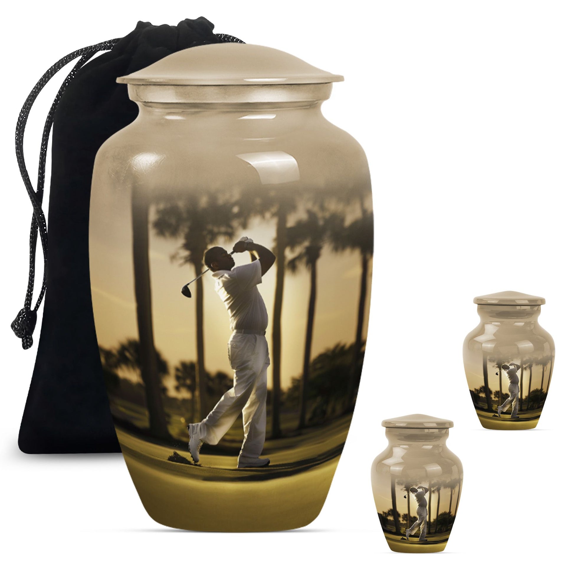 10 inch Classic Abstract Memorial Funeral urn.