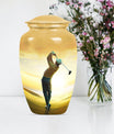 10-inch classic golf urn, large aluminium memorial urn.