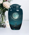 white bunny moon urn for women's cremation