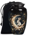 White Bunny Moon Urn 