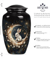 White Bunny Moon Urn 