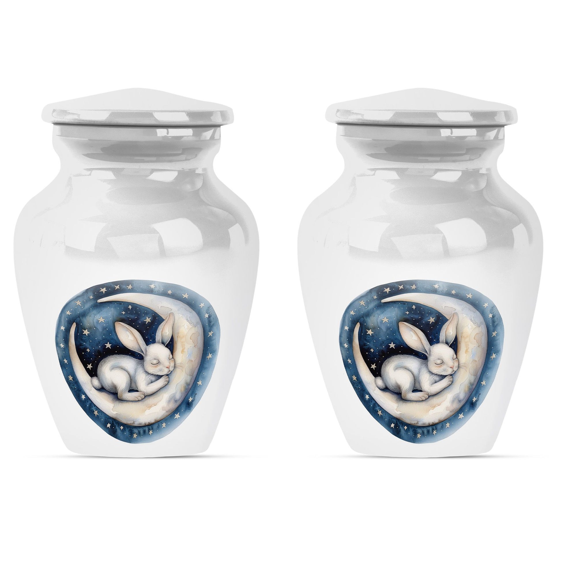 white bunny moon Urn ashes