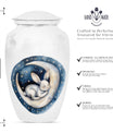 white bunny moon Urn ashes