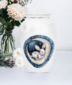 white bunny moon Urn ashes