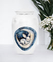 white bunny moon Urn ashes