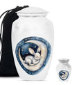 white bunny moon Urn ashes