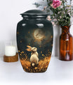 10-inch white bunny moon Urn