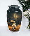 10-inch white bunny moon Urn