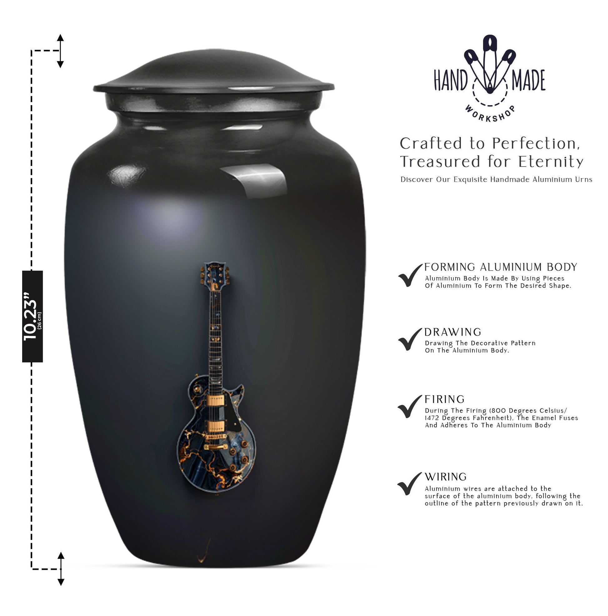 Classic 10-inch Guitar Urn.