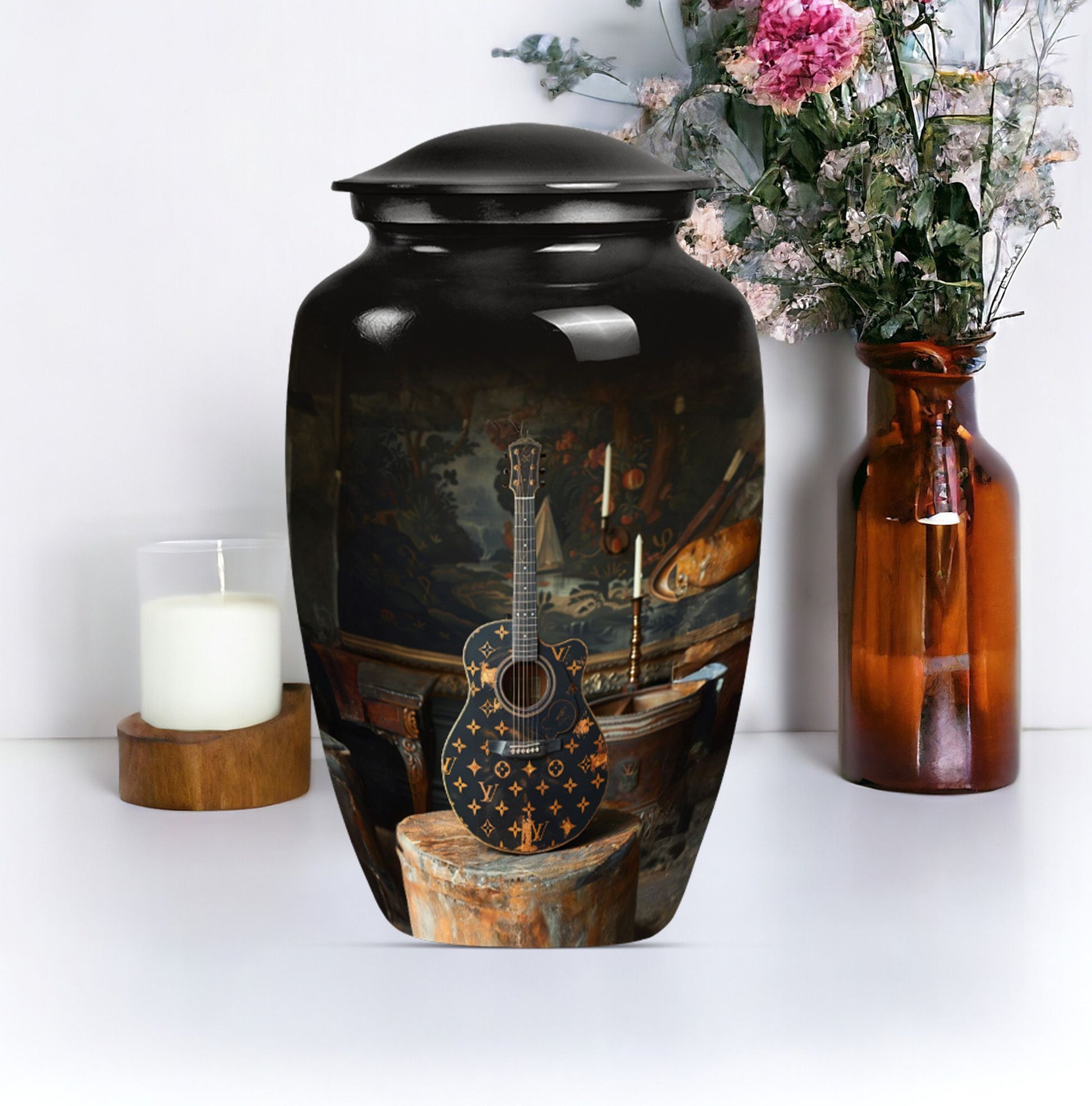 Classic 10 Inch Guitar Urn for mom