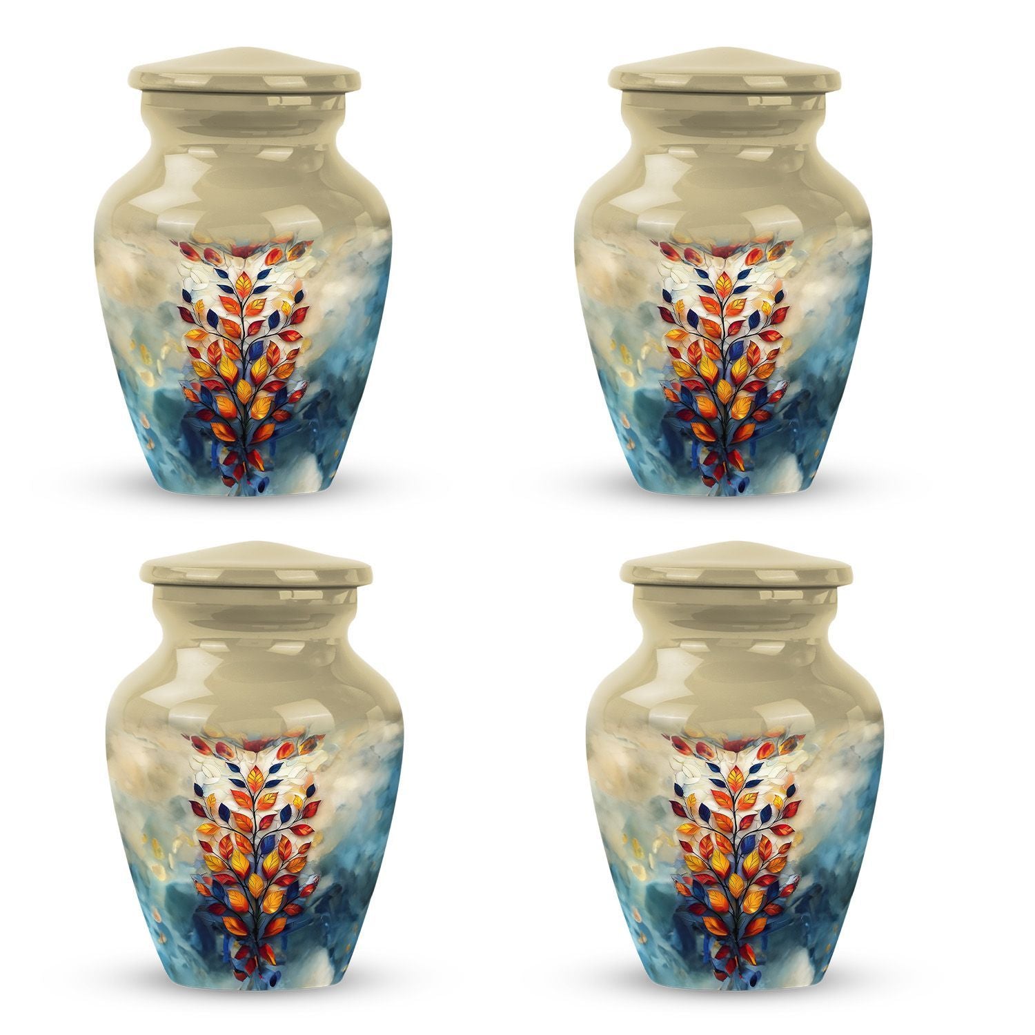 stained glass urn for cremation, 