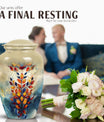 stained glass urn for cremation, 