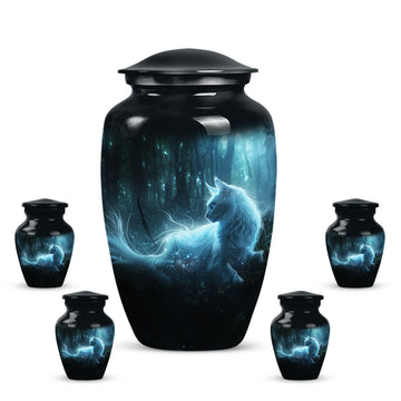 Large Urn with 4 Small Urn