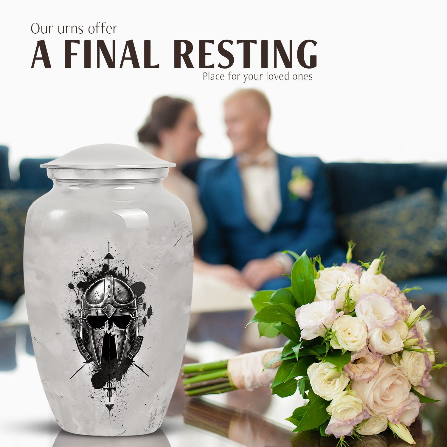 Classic Design Catholic Urn.