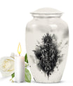 Catholic urn for adult female memorial ashes