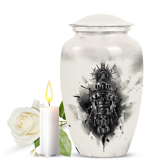 Catholic urn for adult female memorial ashes