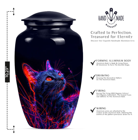 Cat Cremation Urn for Human Ashes.