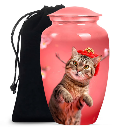 Cat urn for cremation ashes.