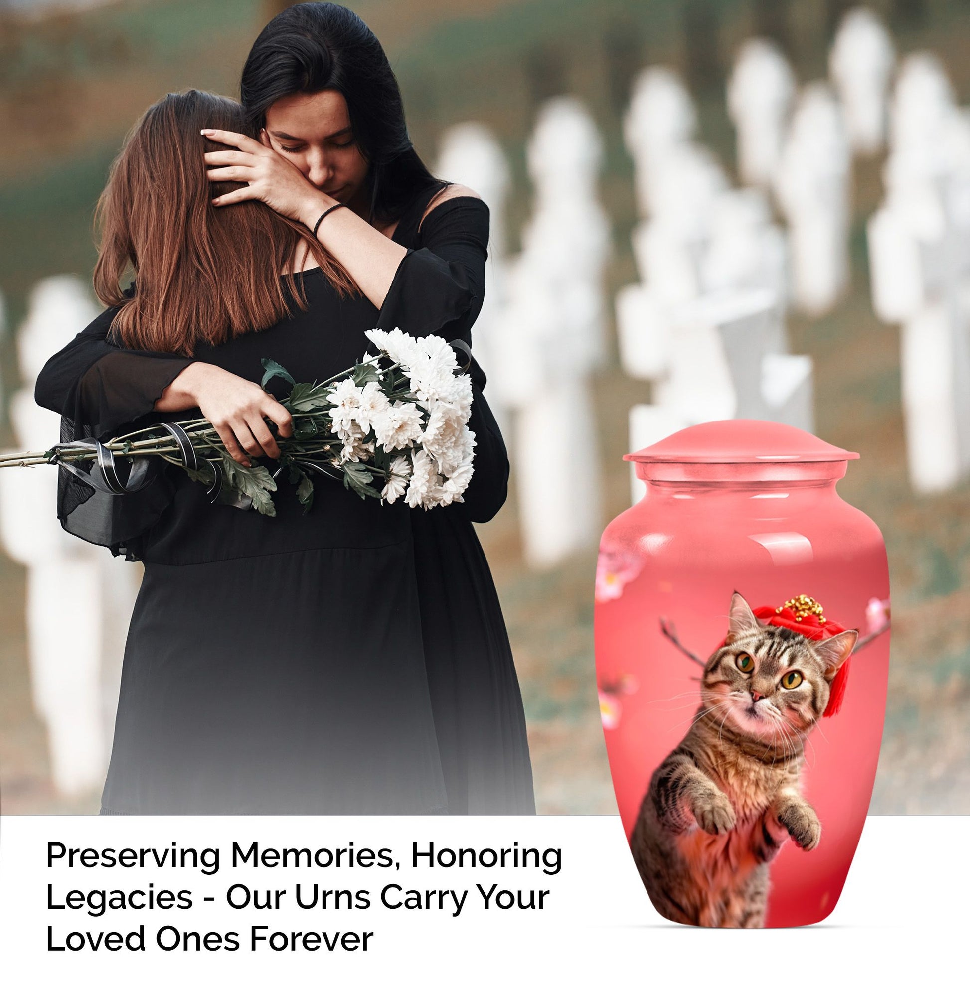 Cat urn for cremation ashes.