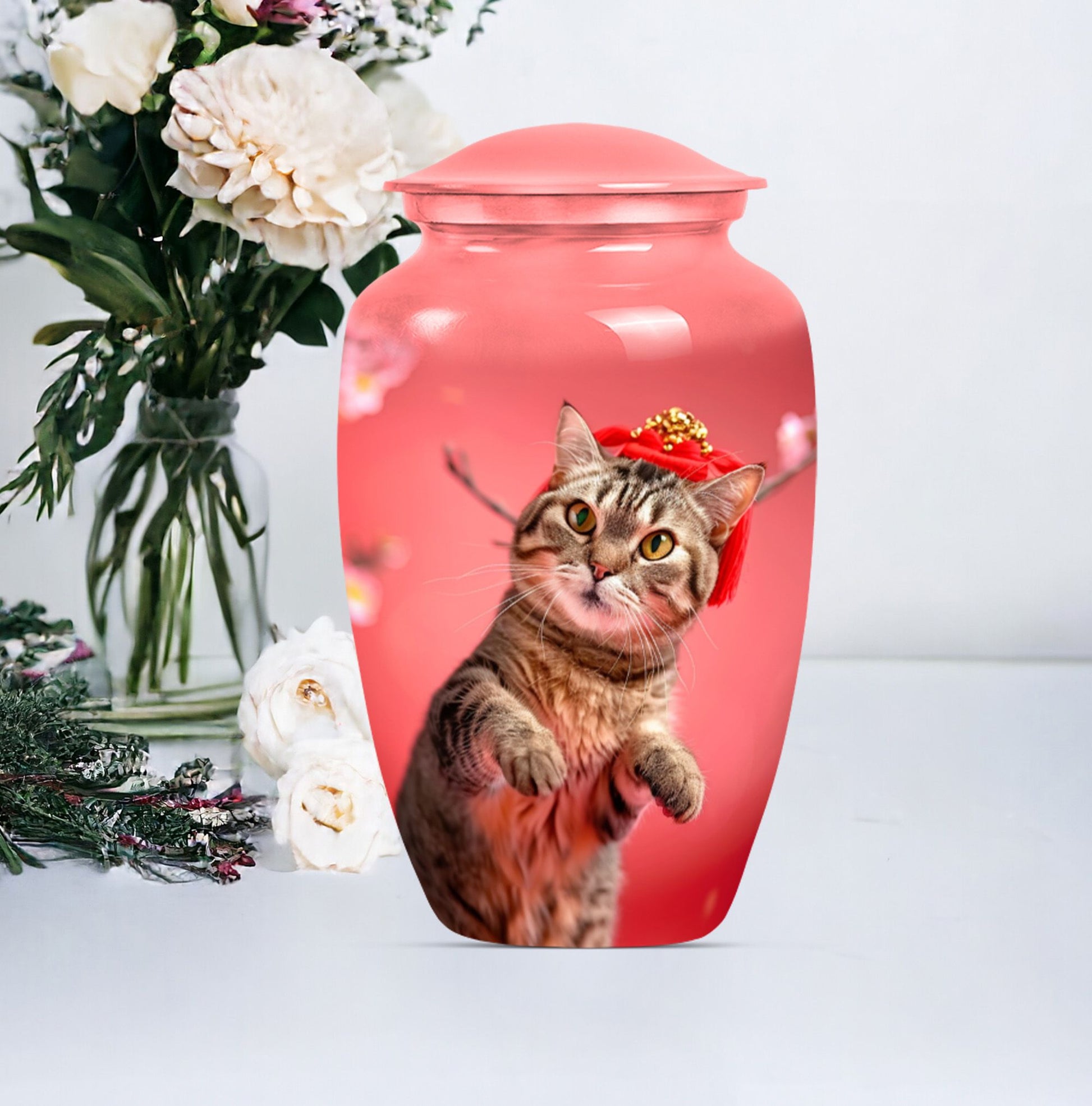 Cat urn for cremation ashes.