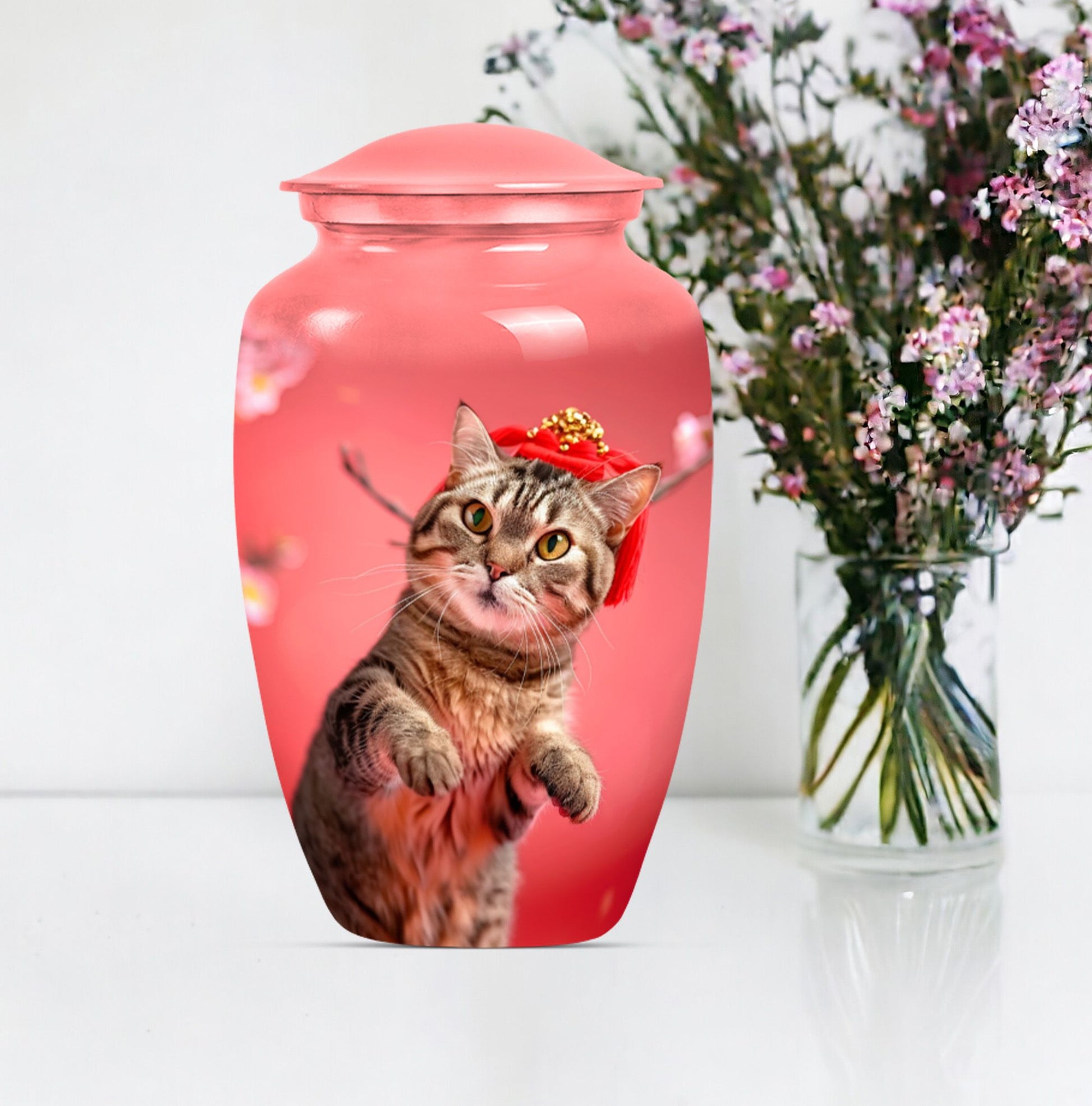 Cat urn for cremation ashes.