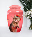 Cat urn for cremation ashes.