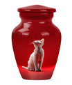 10-inch aluminium classic urn, cat urn, for burial.