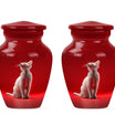 10-inch aluminium classic urn, cat urn, for burial.