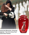 10-inch aluminium classic urn, cat urn, for burial.