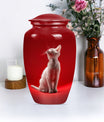 10-inch aluminium classic urn, cat urn, for burial.