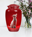 10-inch aluminium classic urn, cat urn, for burial.