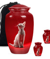 10-inch aluminium classic urn, cat urn, for burial.