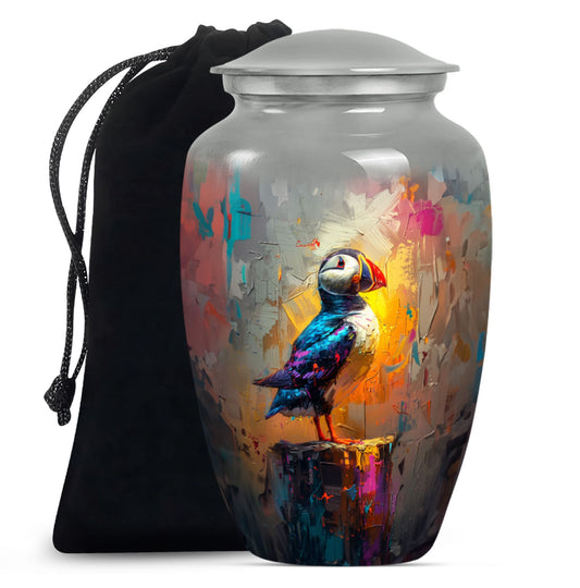 10-inch Puffin Bird urn