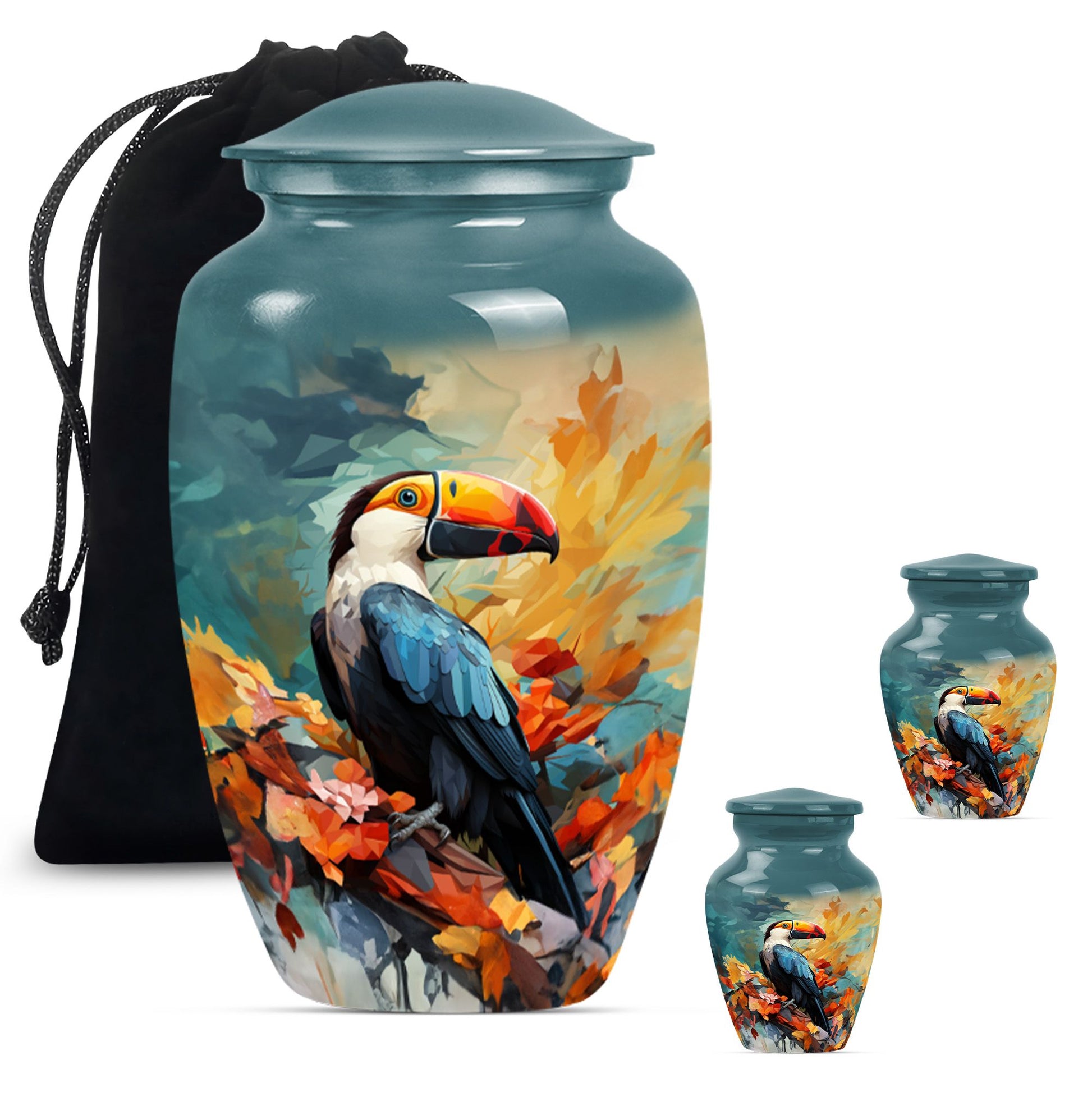 Puffin Bird Urn for adult ashes.