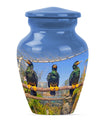 Classic 10-inch Puffin Bird Urn for ashes.