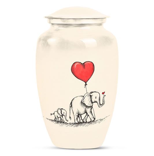 Elephant Family Keepsake Funeral, Ashes Cremation Urn