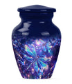 Cosmic Dragonfly Small Ashes Urn Funeral, Ashes Memorial Urn